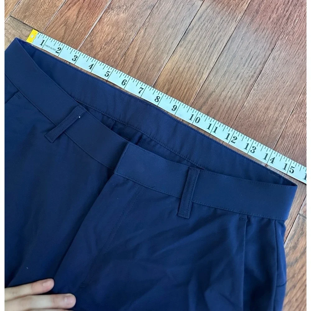 Men's Navy Blue Fabletics Slim Fit Tapered The Don Trouser Pants